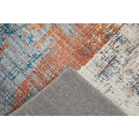 Teppich »Polino«, 80x150 cm, blau-koralle