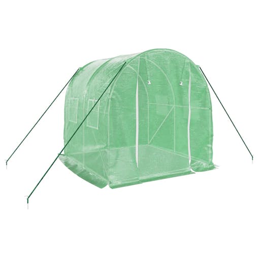 NNEVL Greenhouse with Steel Frame Green 4 m&sup2; 2x2x2 m