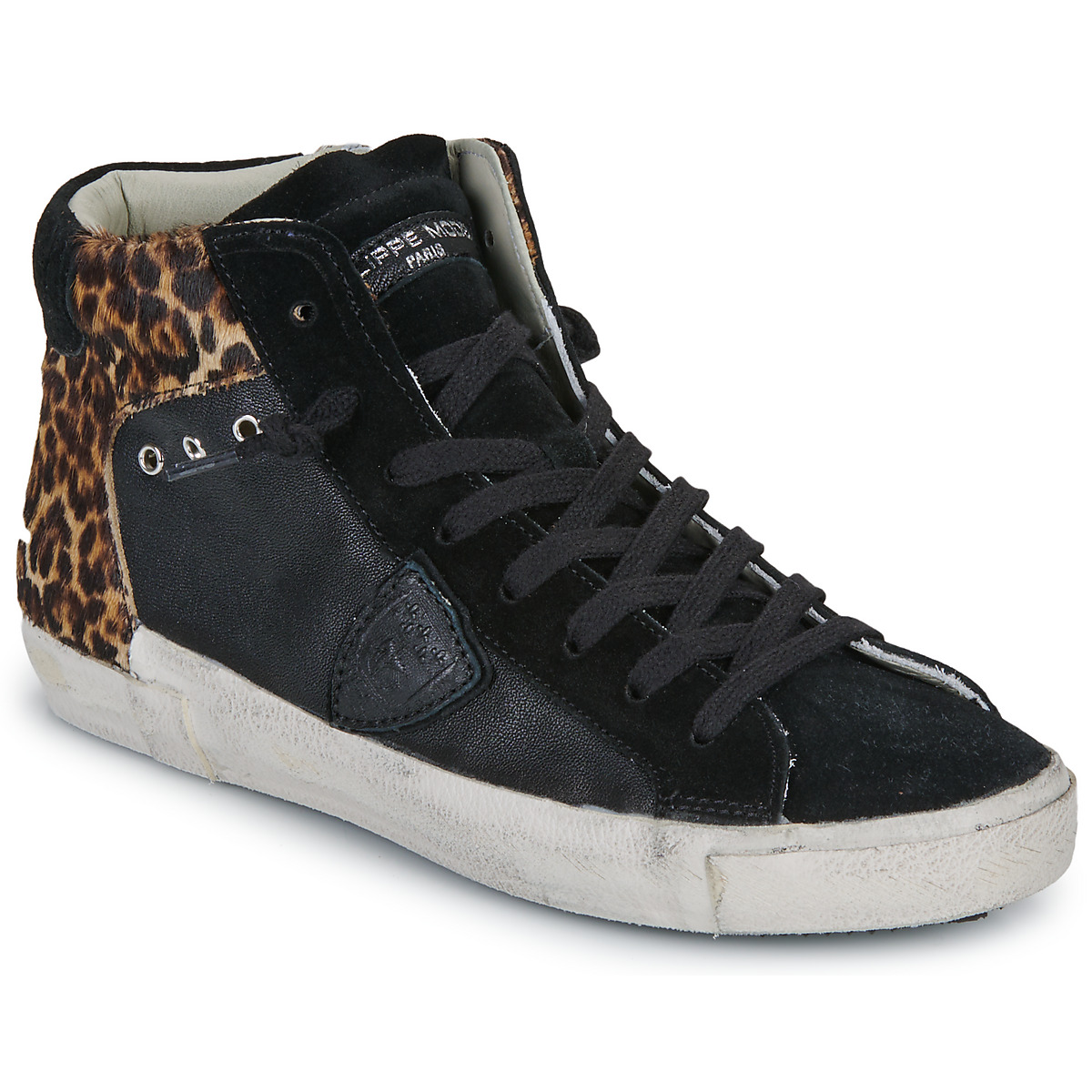 Philippe Model - PRSX HIGH WOMAN - Black / Leopard