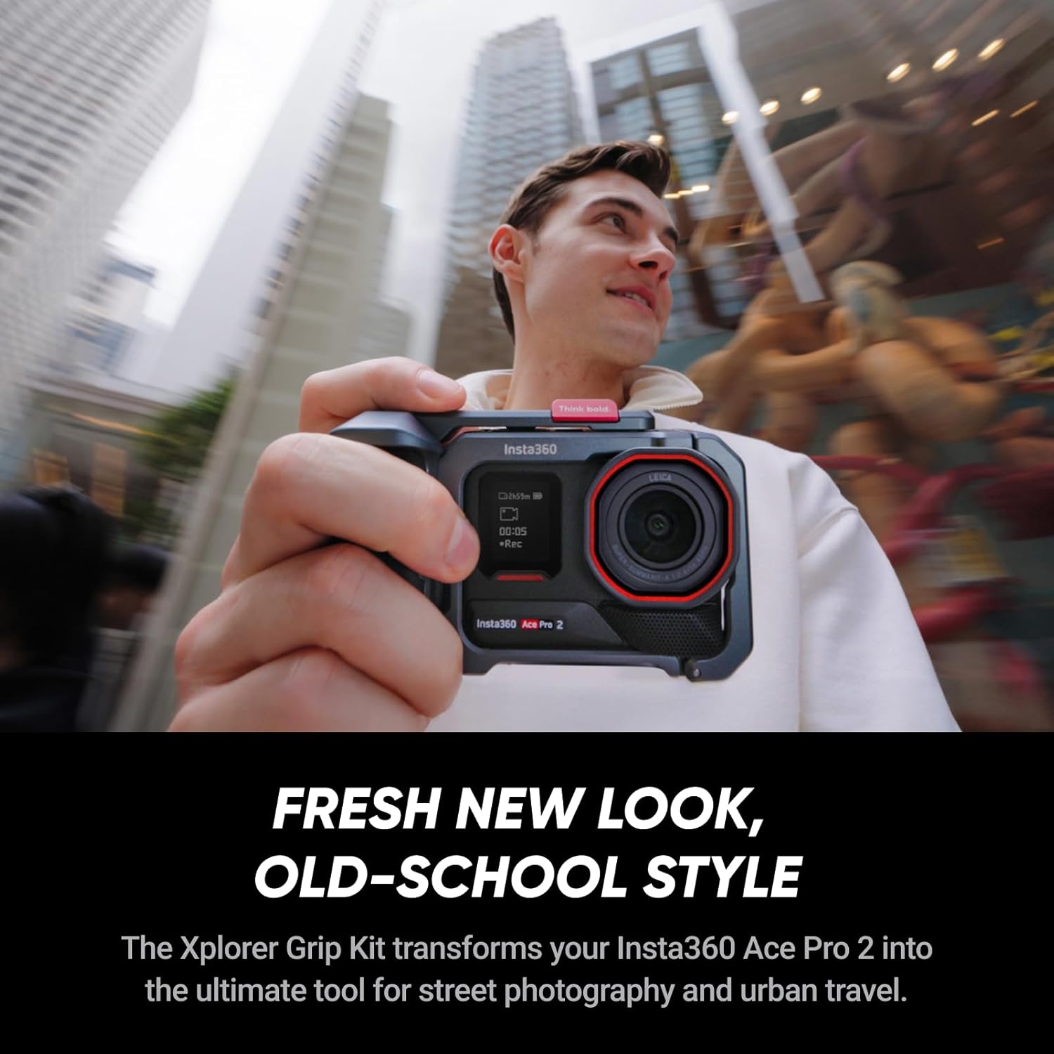 Insta360 Ace Pro 2 Xplorer Bundle Dual Battery- 8K Waterproof Action Camera Co-Engineered with Leica  1/1.3 Sensor  Dual AI Chip  Leading Low Light  Superior Audio  Flip Screen & AI Editing for Vlogs