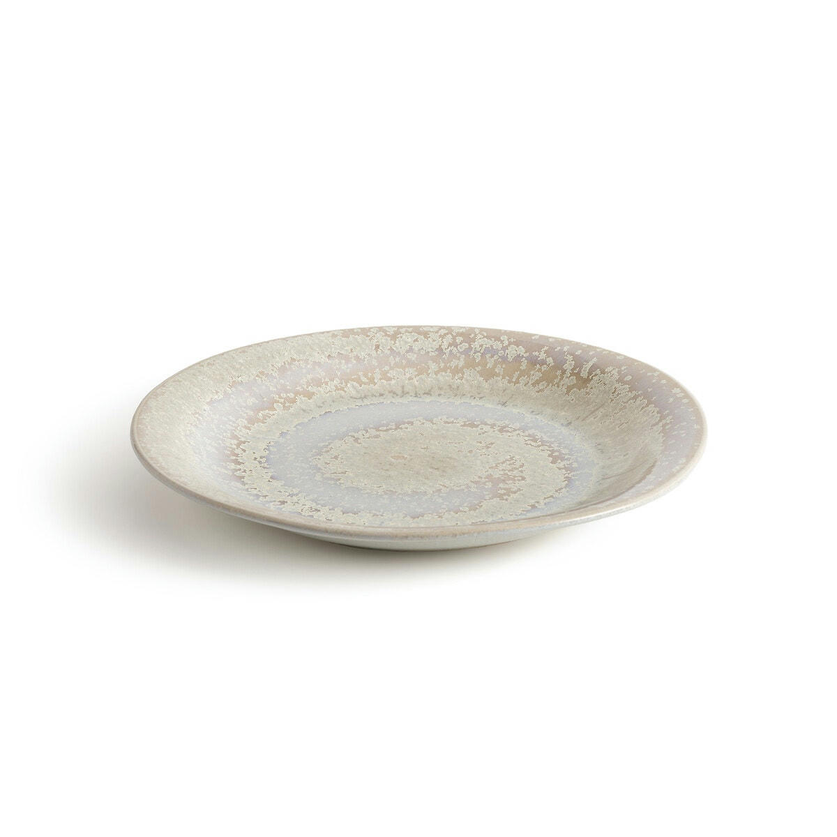 Lot de 4 assiettes plates grès émaillé, Celestial