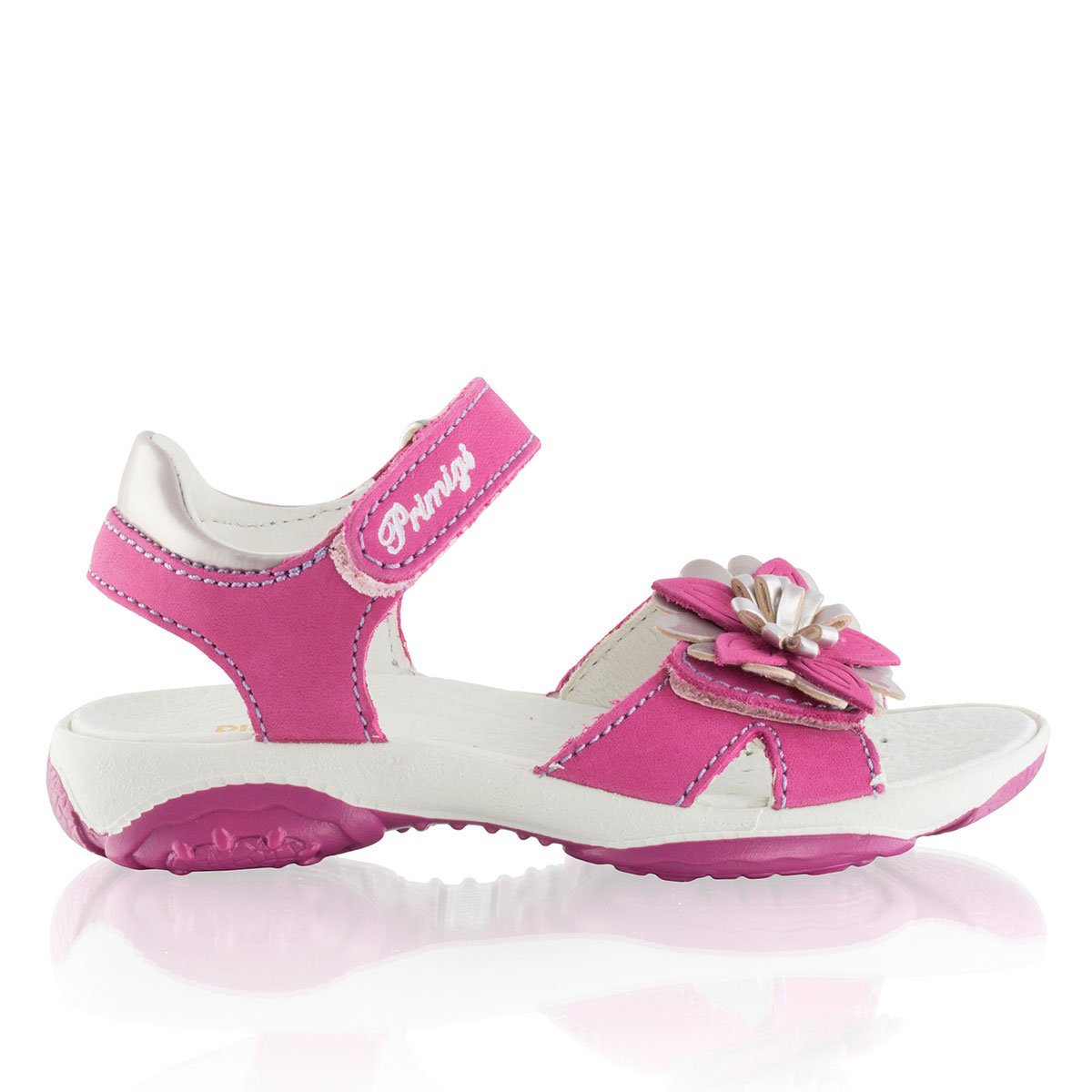 Russell & Bromley PR.FLOWER Floral Trim Velcro Sandal