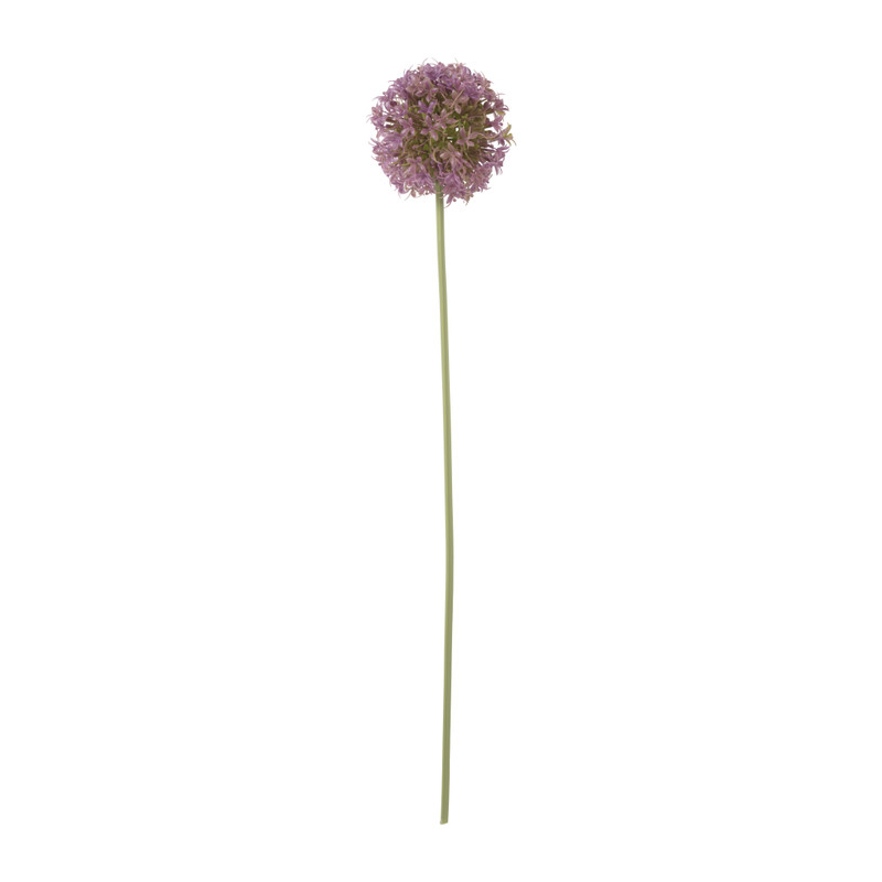 Kunstbloem allium - paars - 64 cm