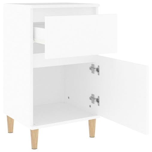 NNEVL Bedside Cabinets 2 pcs White 40x35x70 cm