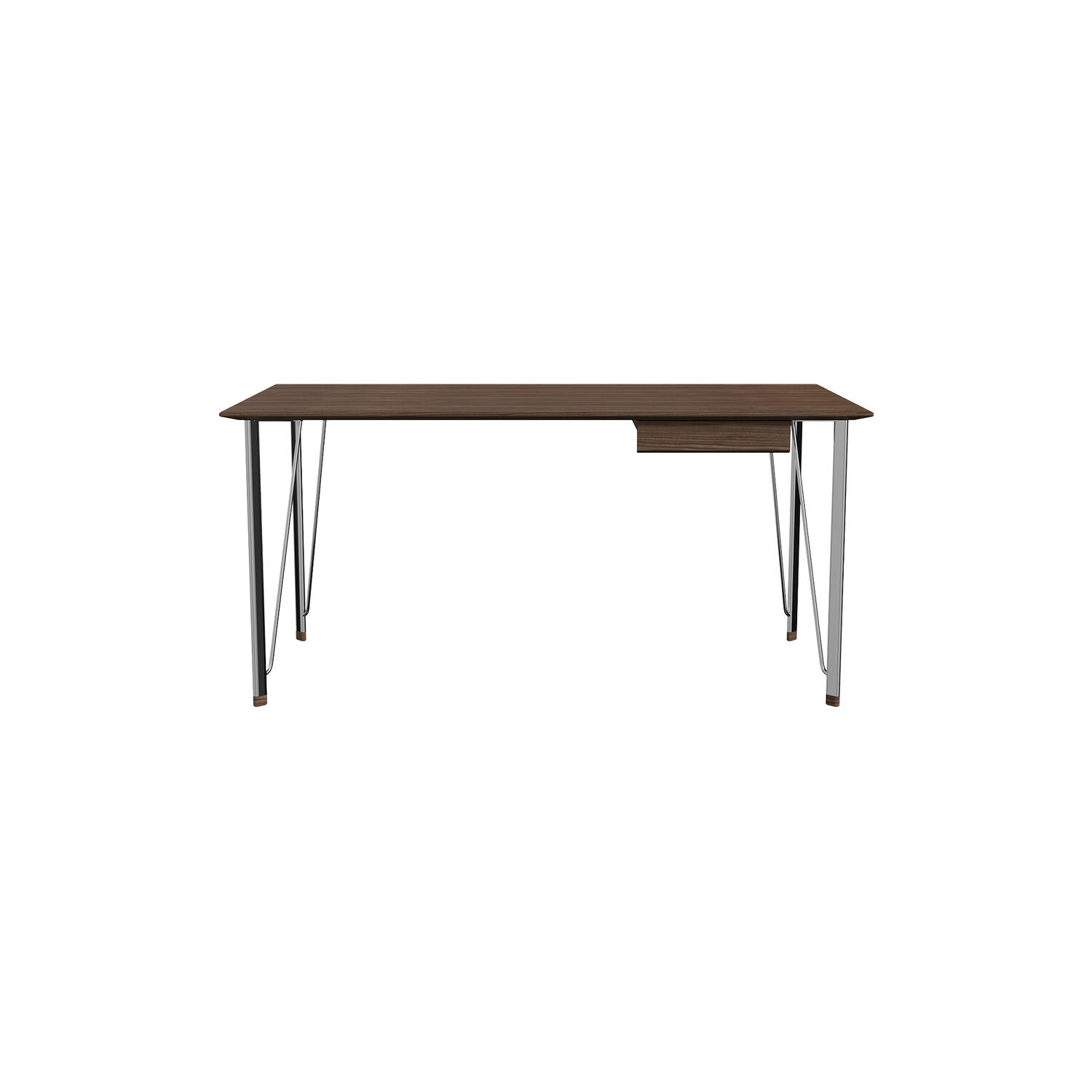 FH3605&trade; skrivebord med skuffe, walnut/chrome
