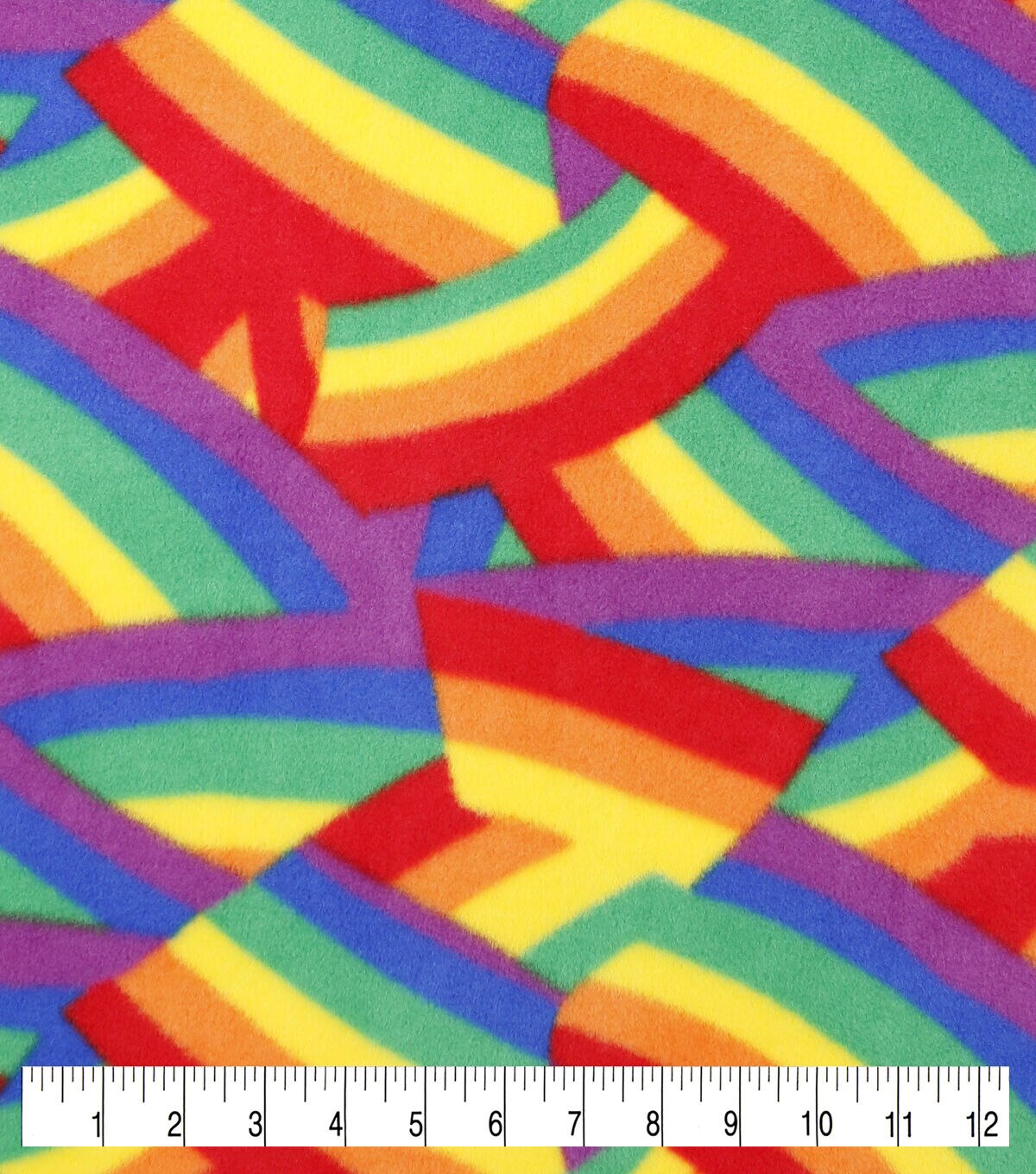 Pride Rainbows Anti Pill Fleece Fabric