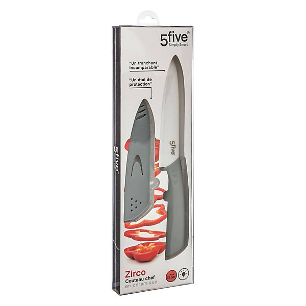 Couteau chef céramique - lame 15cm Zirco - 5Five