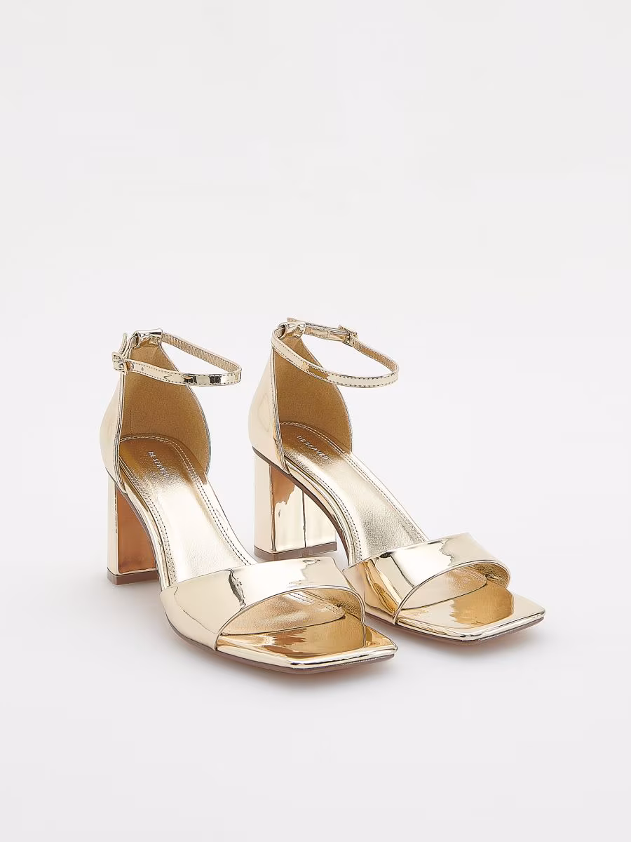 Gold Heel Sandals