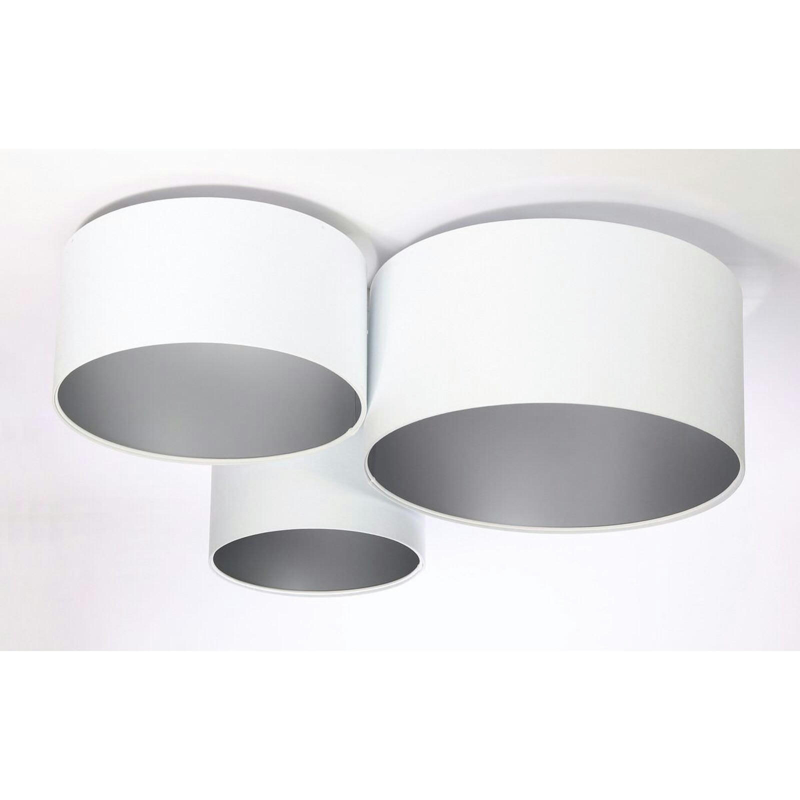 TRIO - Plafonnier Tissu Blanc