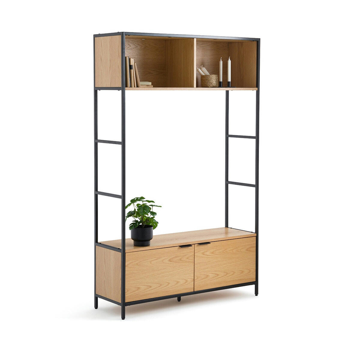 Meuble TV modulable 2 niches 2 portes, Volga