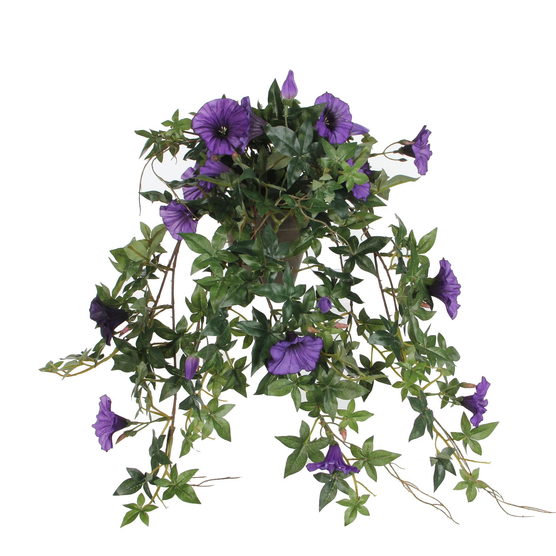- Pétunia artificielle violet foncé en pot L50