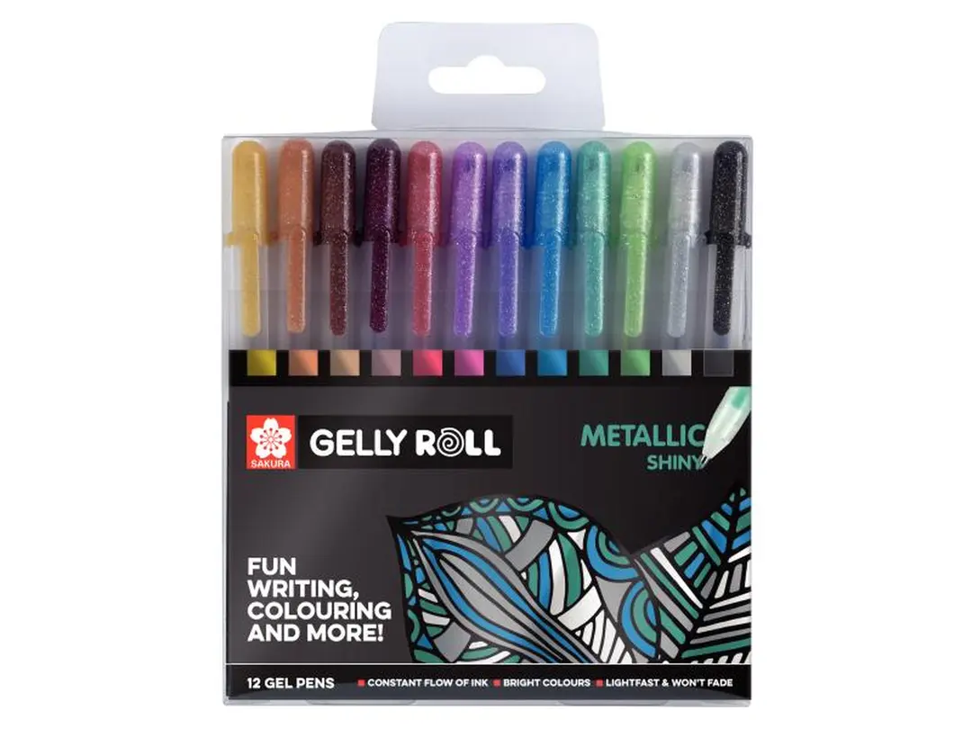 Kugelschreiber 12er-Set Gelly Roll Metallic
