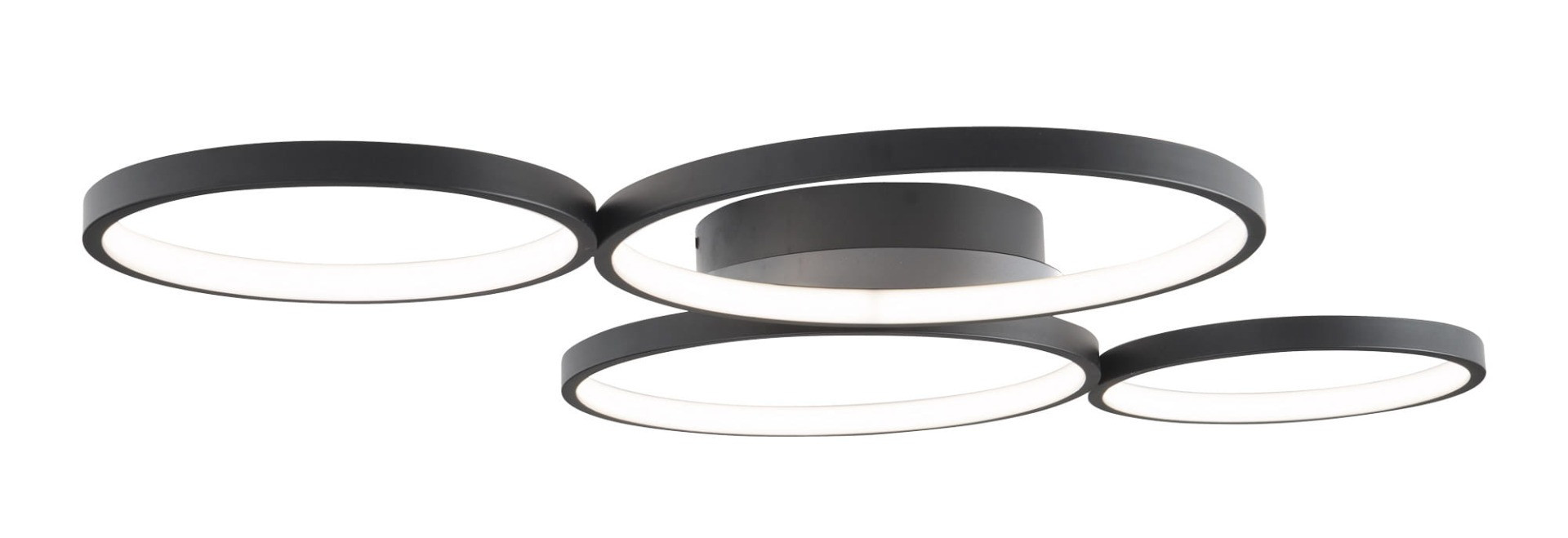 Lampa sufitowa VELVET czarna LED 4x67W Ciepła biel 4020lm Maxlight