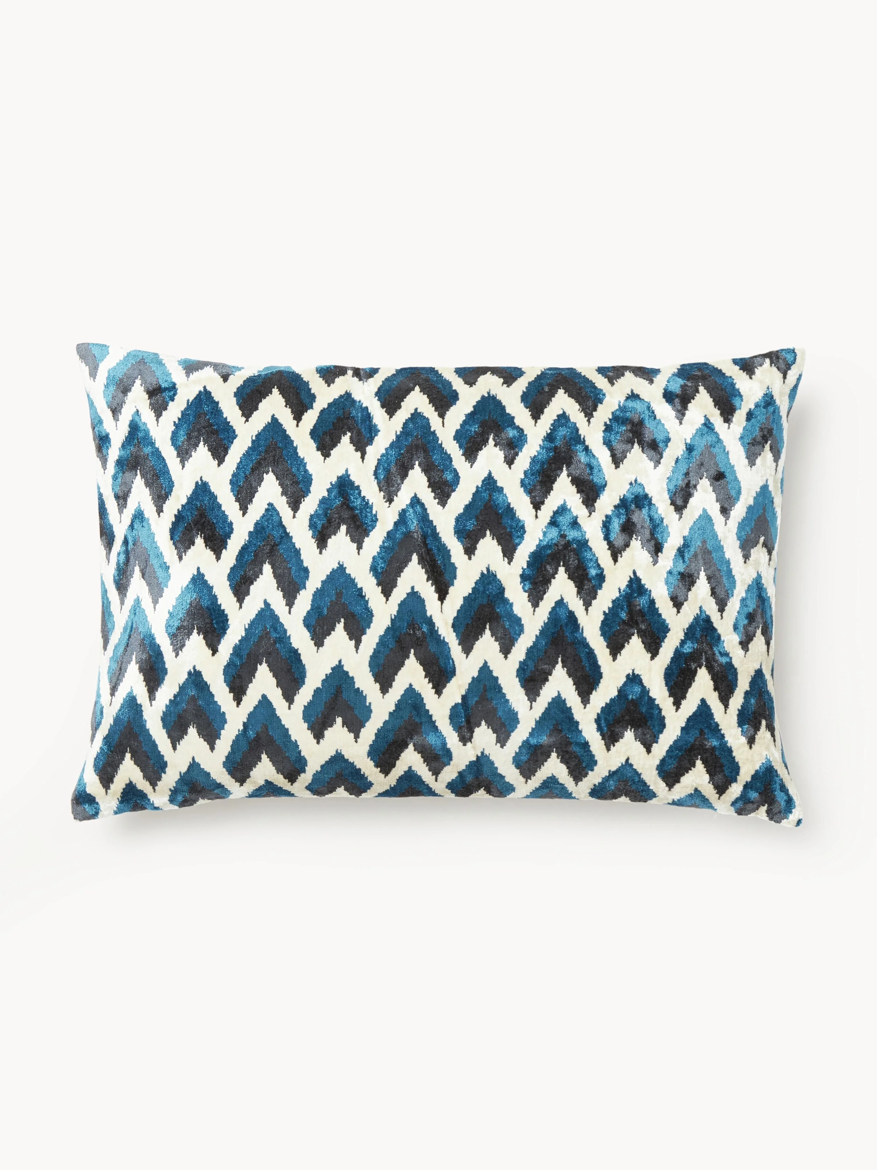 Viskose-Kissenhülle Heron mit gewebtem Jacquard-Muster