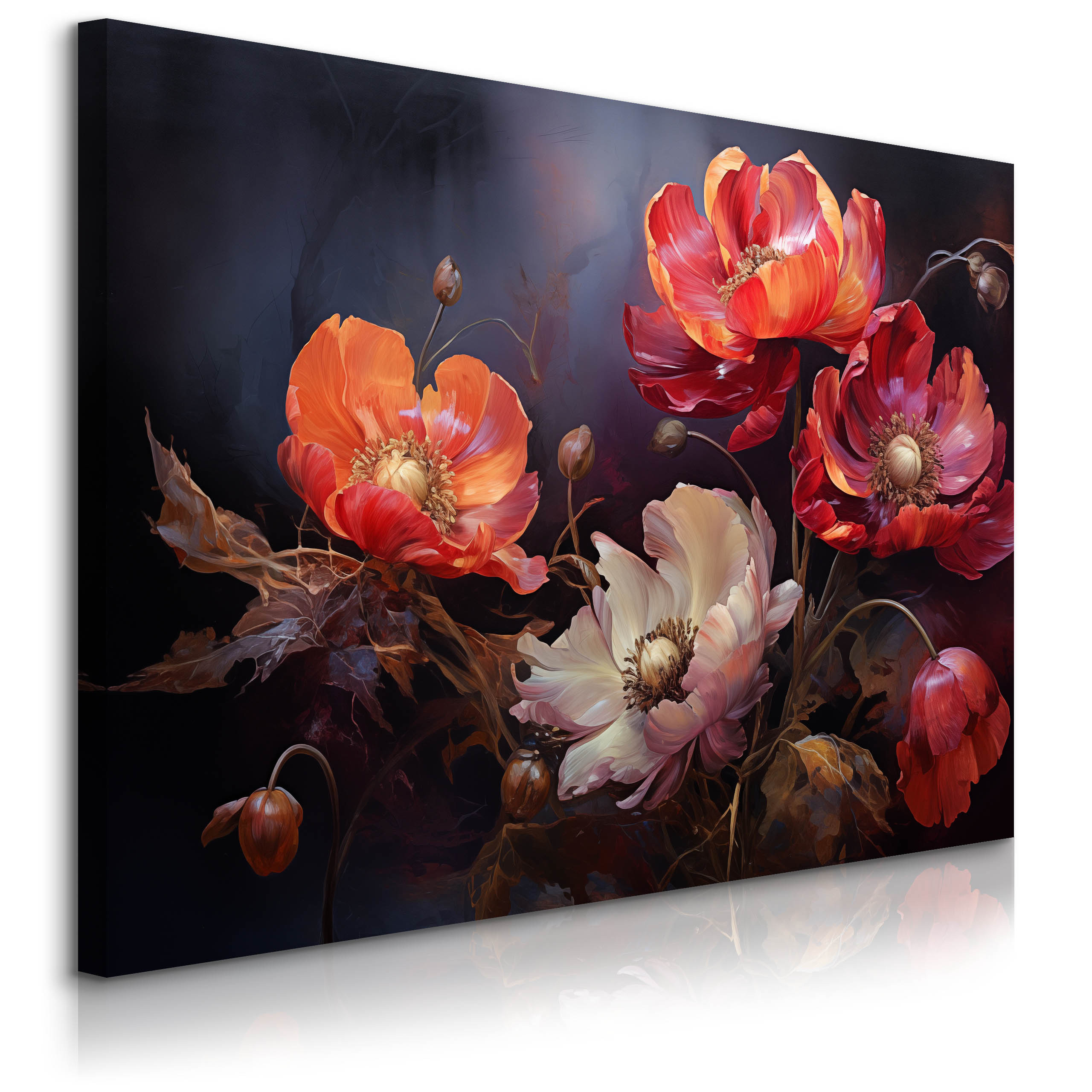 Obraz Abstrakcyjne Czerwone Maki 30x20cm