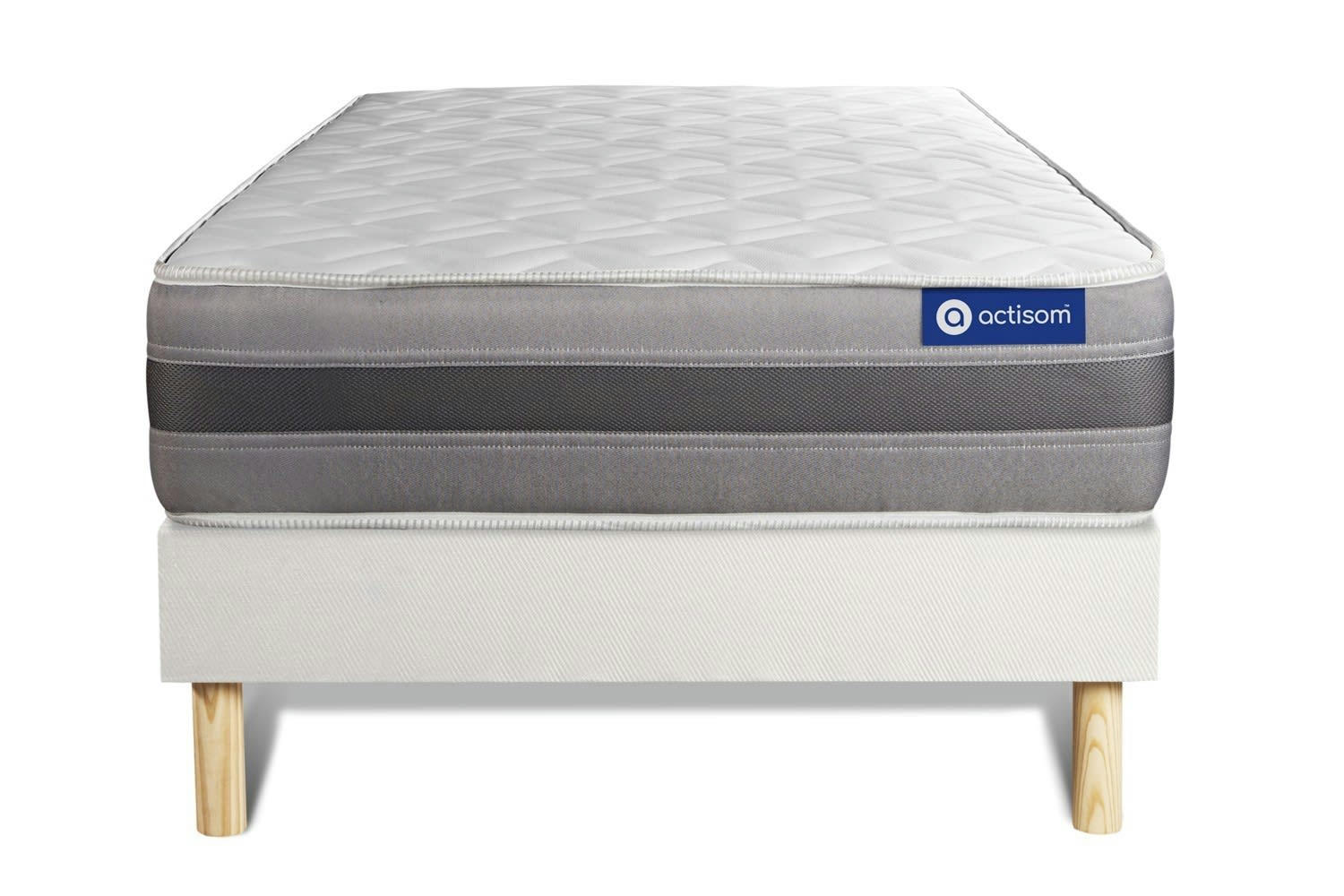 ACTILATEX RELAX - Ensemble 80x190 cm sommier kit blanc
