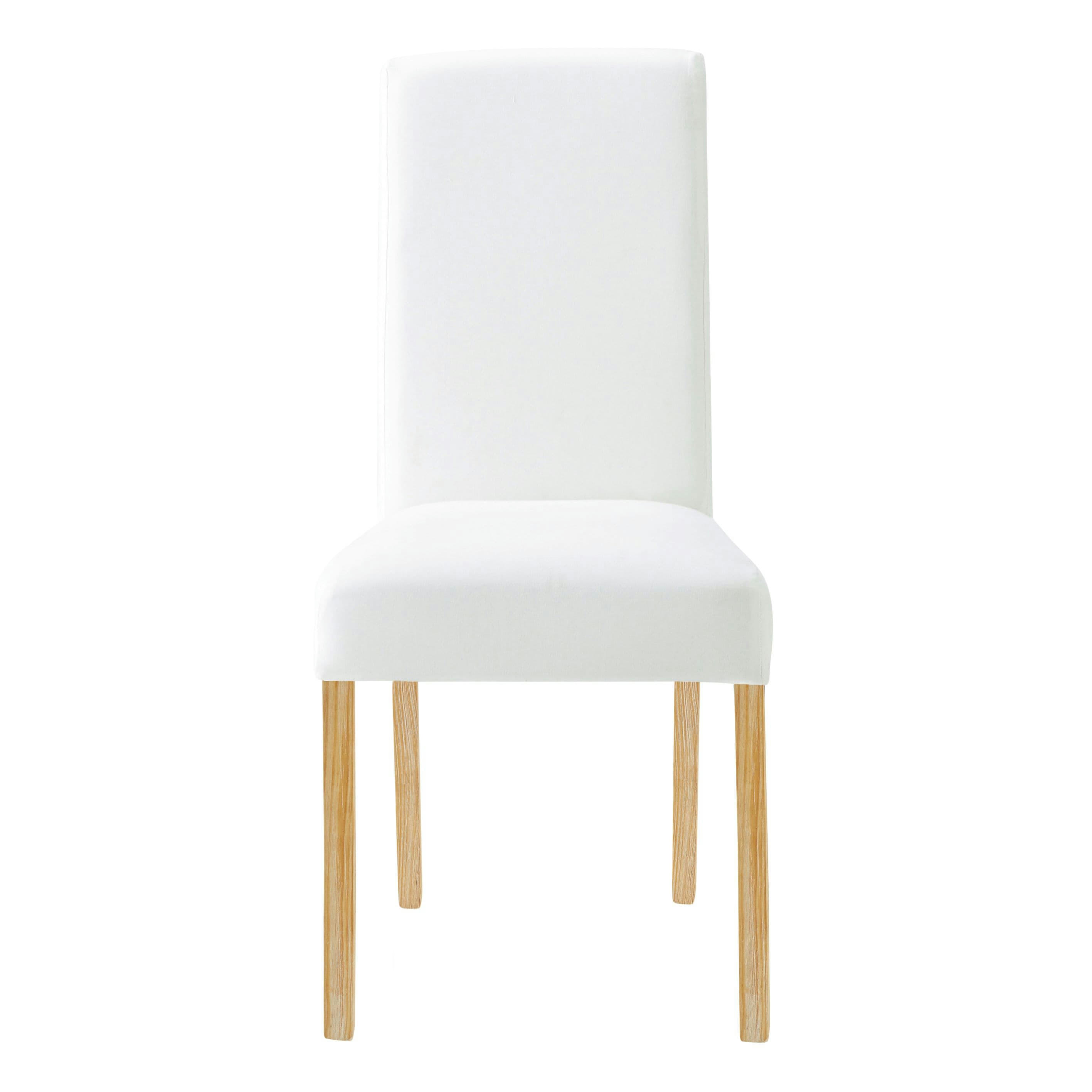 Margaux - Housse de chaise en coton recyclé ivoire, compatible chaise MARGAUX