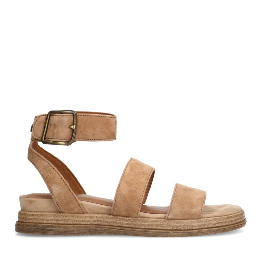 No Stress Beige suède sandalen