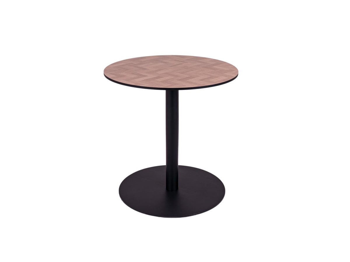 MaximaVida ronde HPL fishbone eettafel Copenhagen 75 cm - zware 40 kg uitvoering