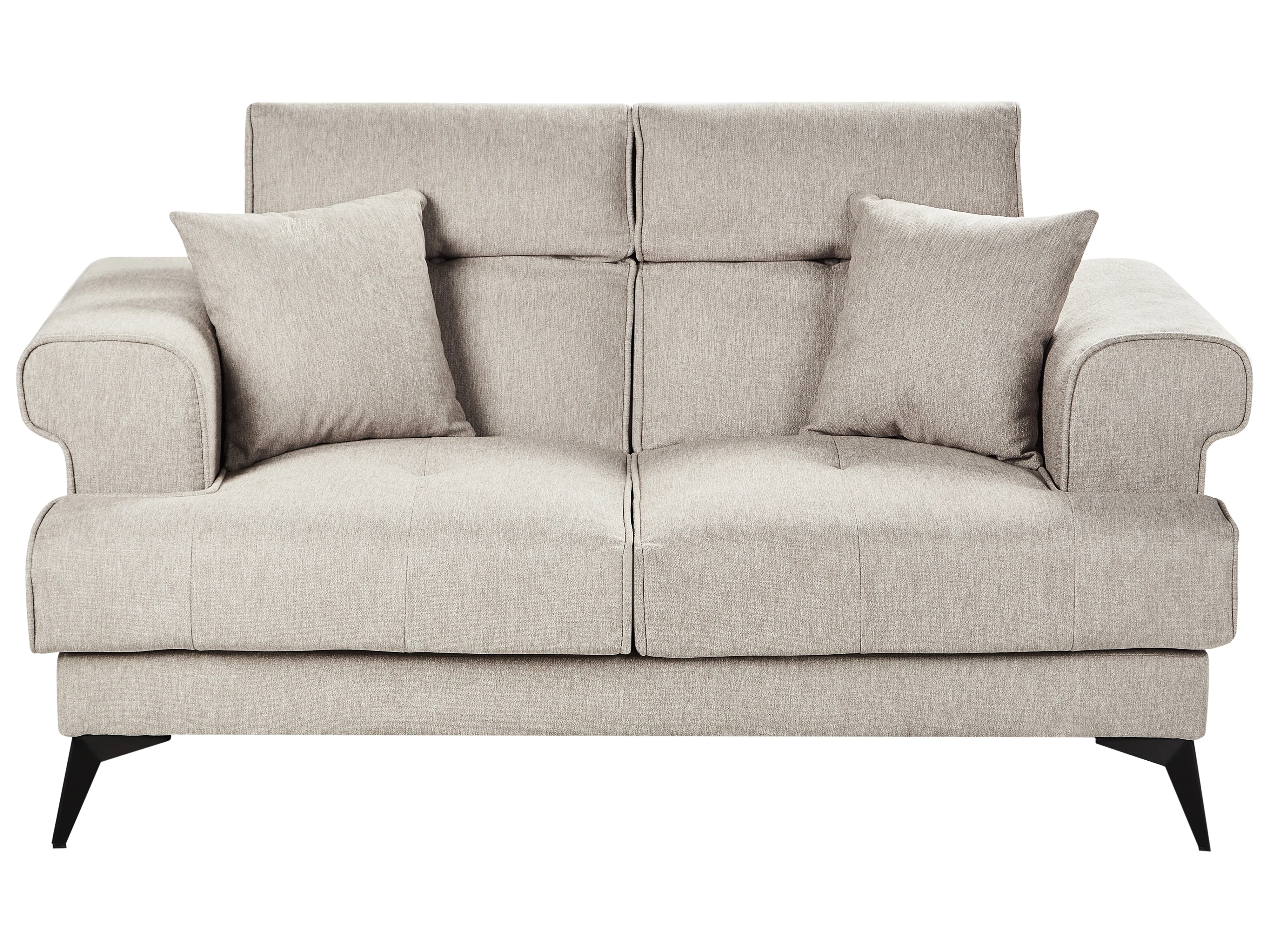 Sofa 2 Seater SKIVE Fabric Taupe