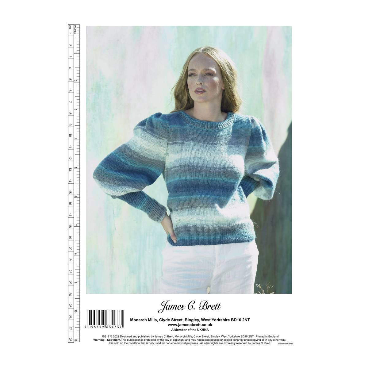 James C Brett Shhh DK Jumper Pattern JB817