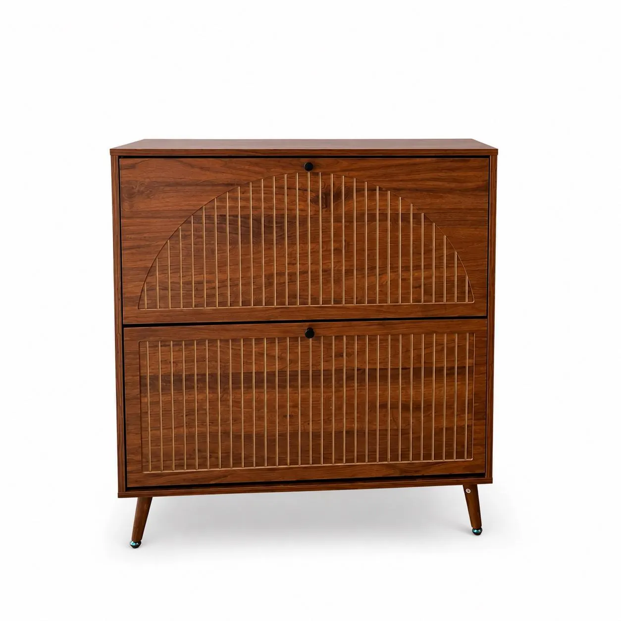 Wood Shoe Cabinet Narrow, Shoe Rack, Shoe Storage Cabinet for Entryway, Freestanding Hidden Shoe Organizer, Hallway Cabinet
