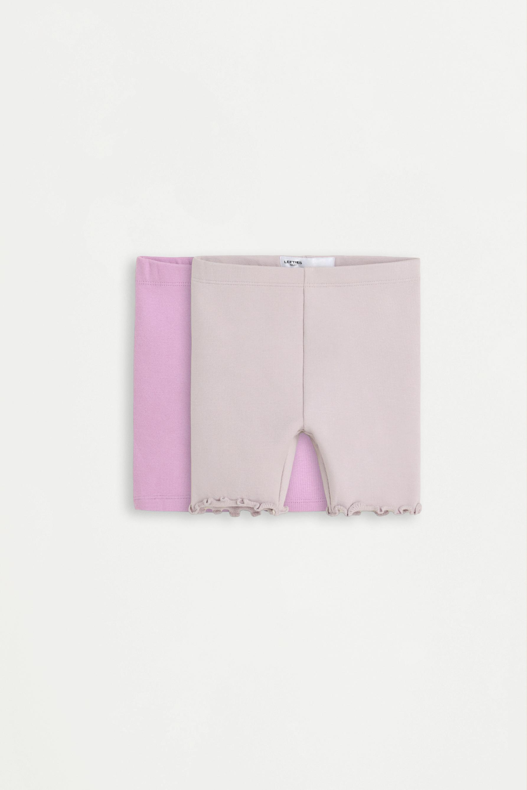 Pack 2 leggings ciclistas canalé