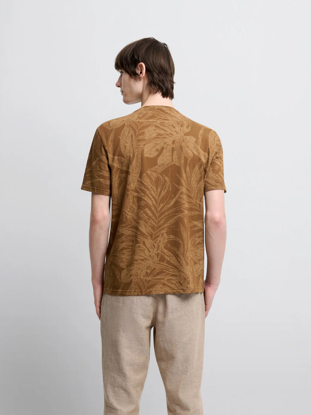 T-shirt col rond à motifs