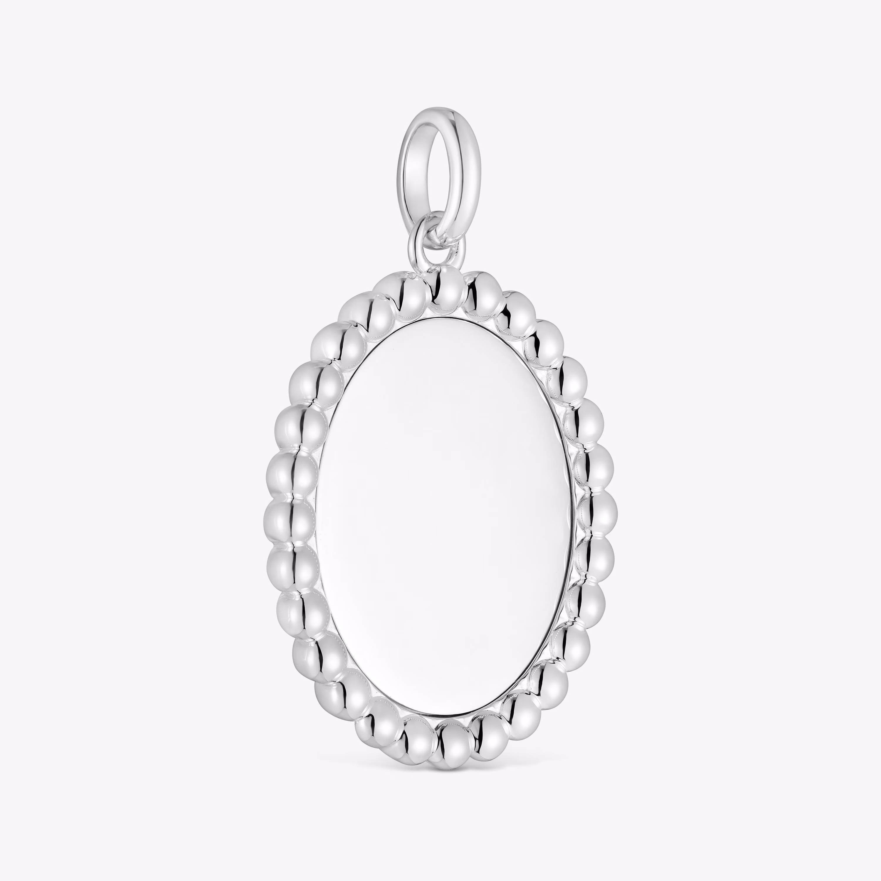 Colgante medalla de plata Basics