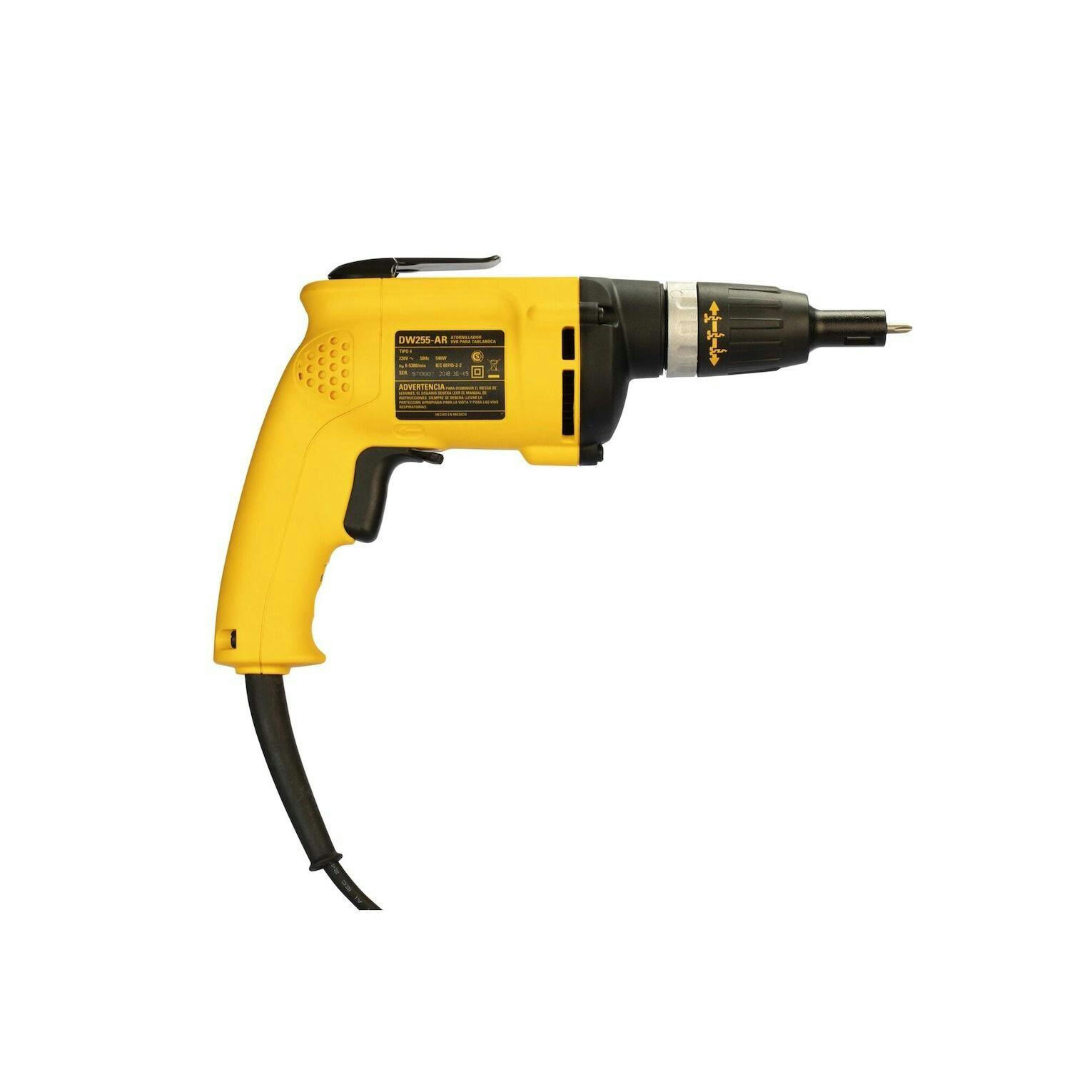 DEWALT DW255 High Speed VSR (Variable Speed Reverse) Drywall Screwgun