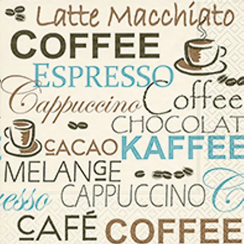 Serviette 20er-Set Kaffee