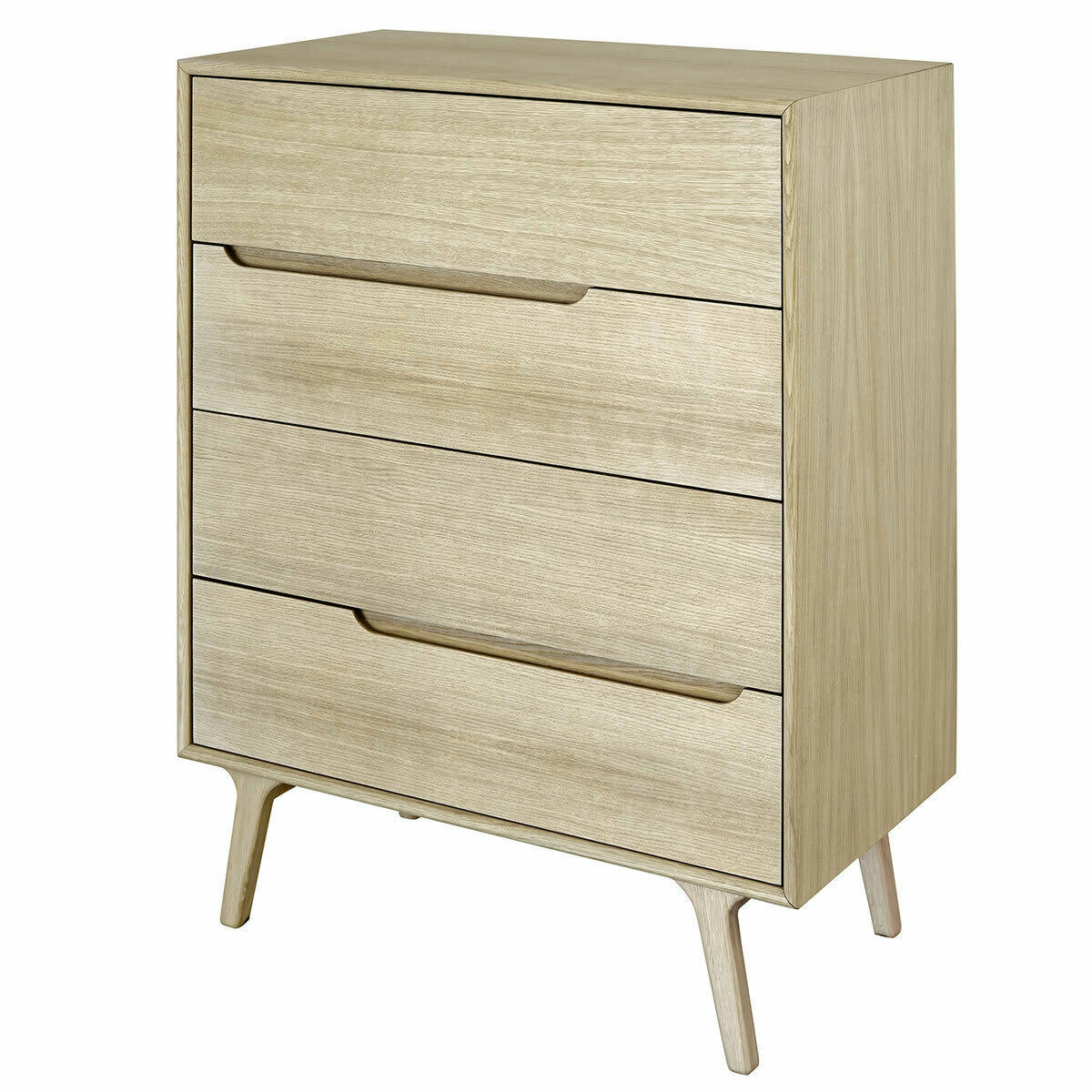 HOLDA - Commode 4 Tiroirs bois massif bois