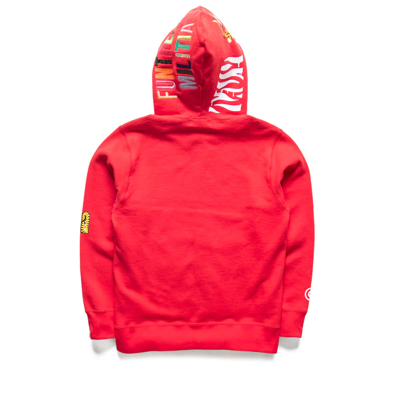 A Bathing Ape Tiger Full Zip Hoodie - Red