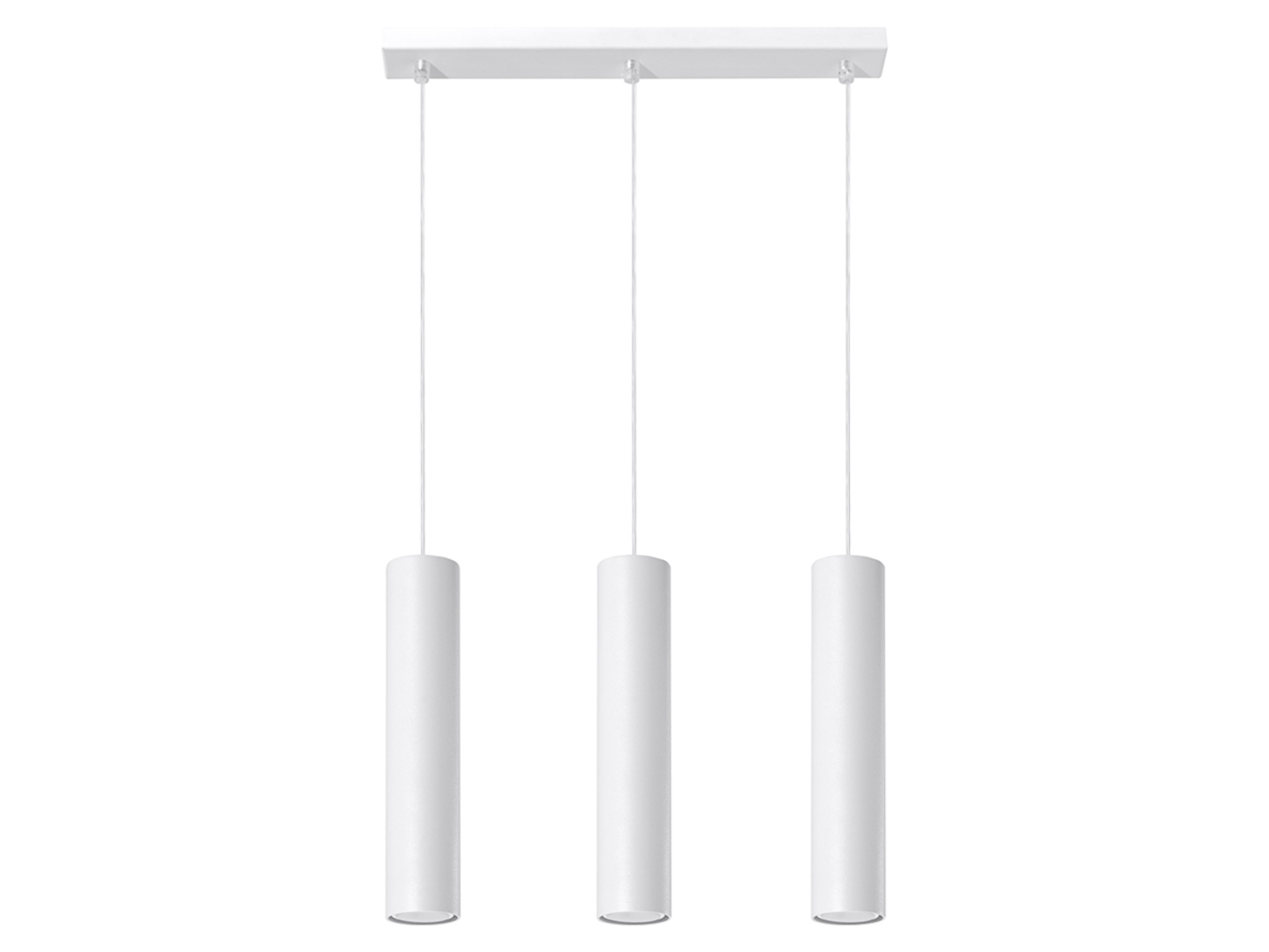 Lampa wisząca Lagos 3-punktowa stalowa biała