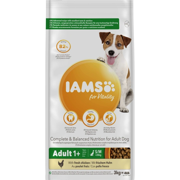 Hundetrockenfutter »Vital«, 1 Stück, je 3 kg, Huhn