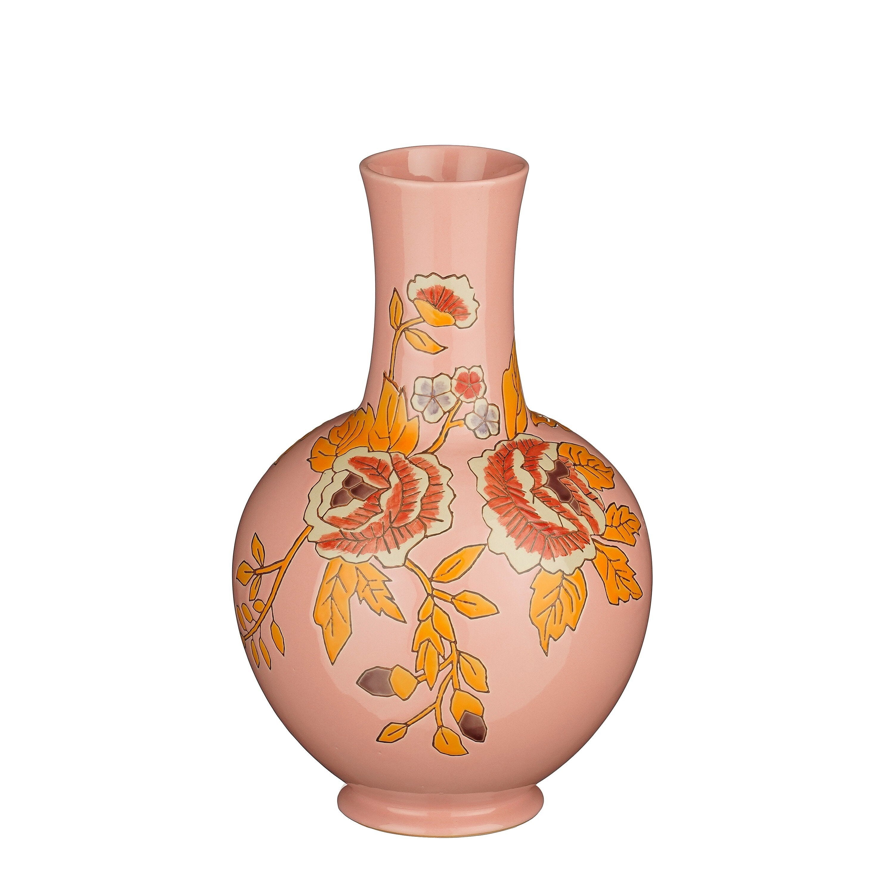 Mica Decorations Eloise Vaas - H36 x Ø22 cm - Keramiek - Roze