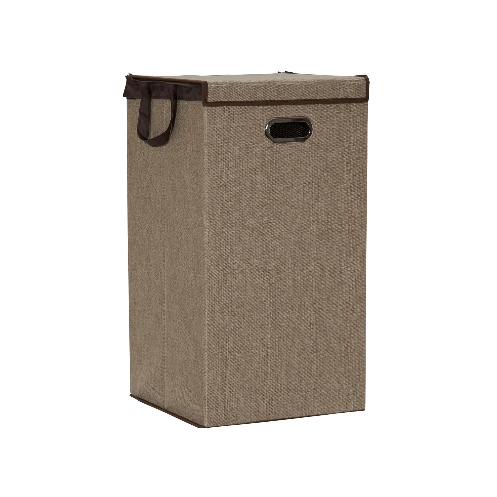 Household Essentials Laundry Hamper with Lid and Handles - 14.0L x 14.0W x 26.0H
