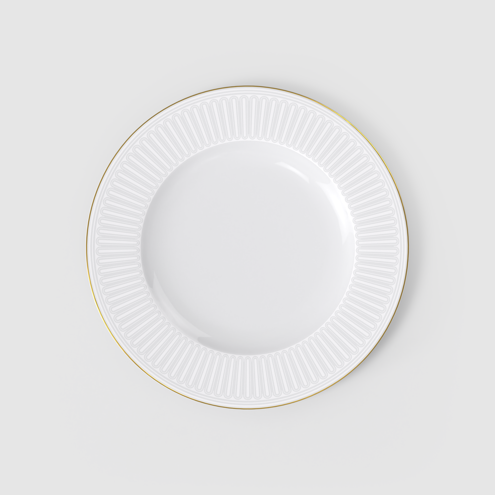 Chateau Septfontaines Serving/ Under Plate - White, 11.5'', Premium Bone Porcelain