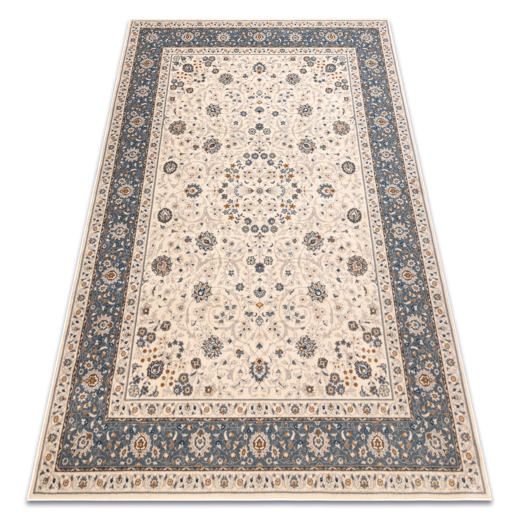 Dywan wełniany NAIN Ornament, ramka 7179/51643 beż / 80x150 cm