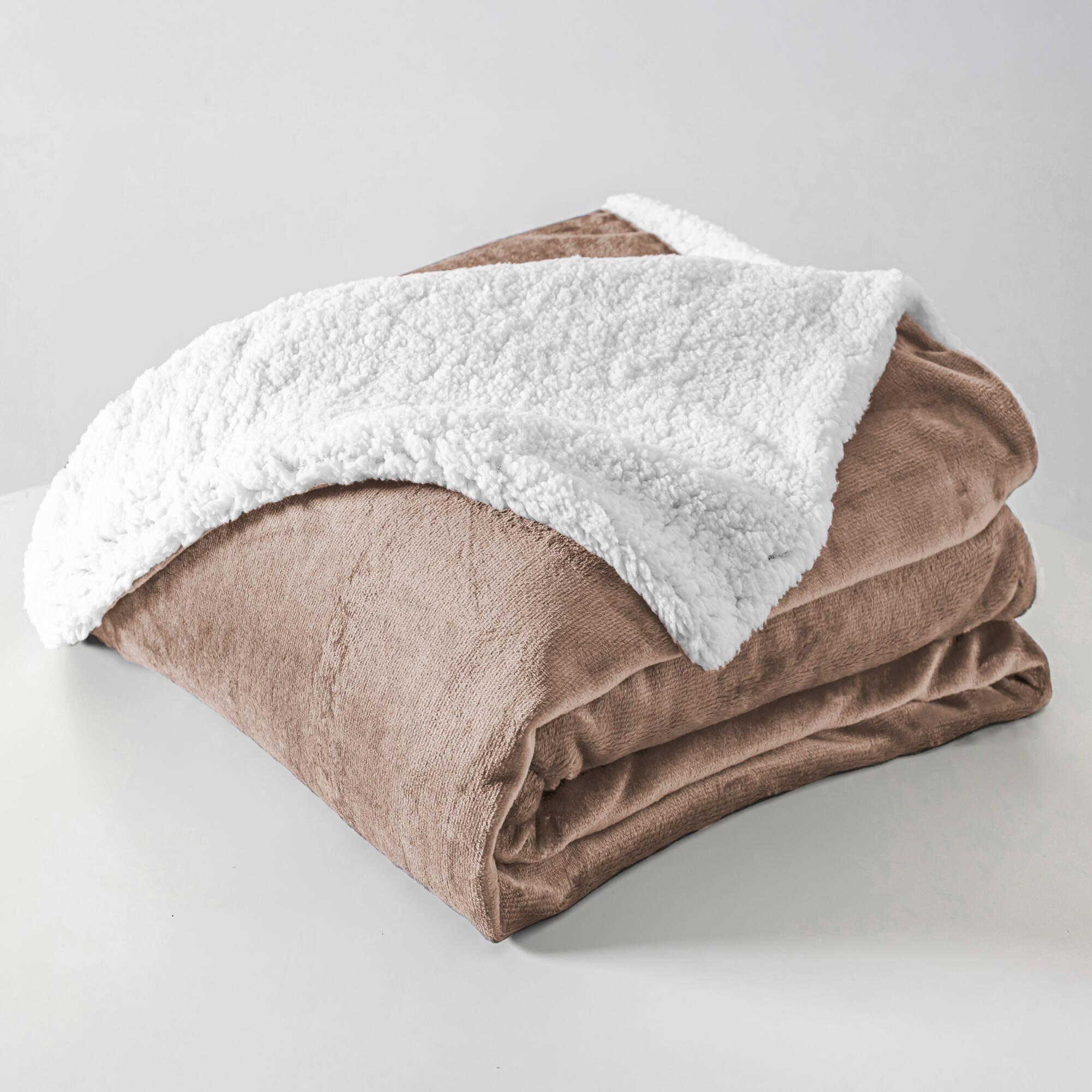 Couverture double face polaire et sherpa