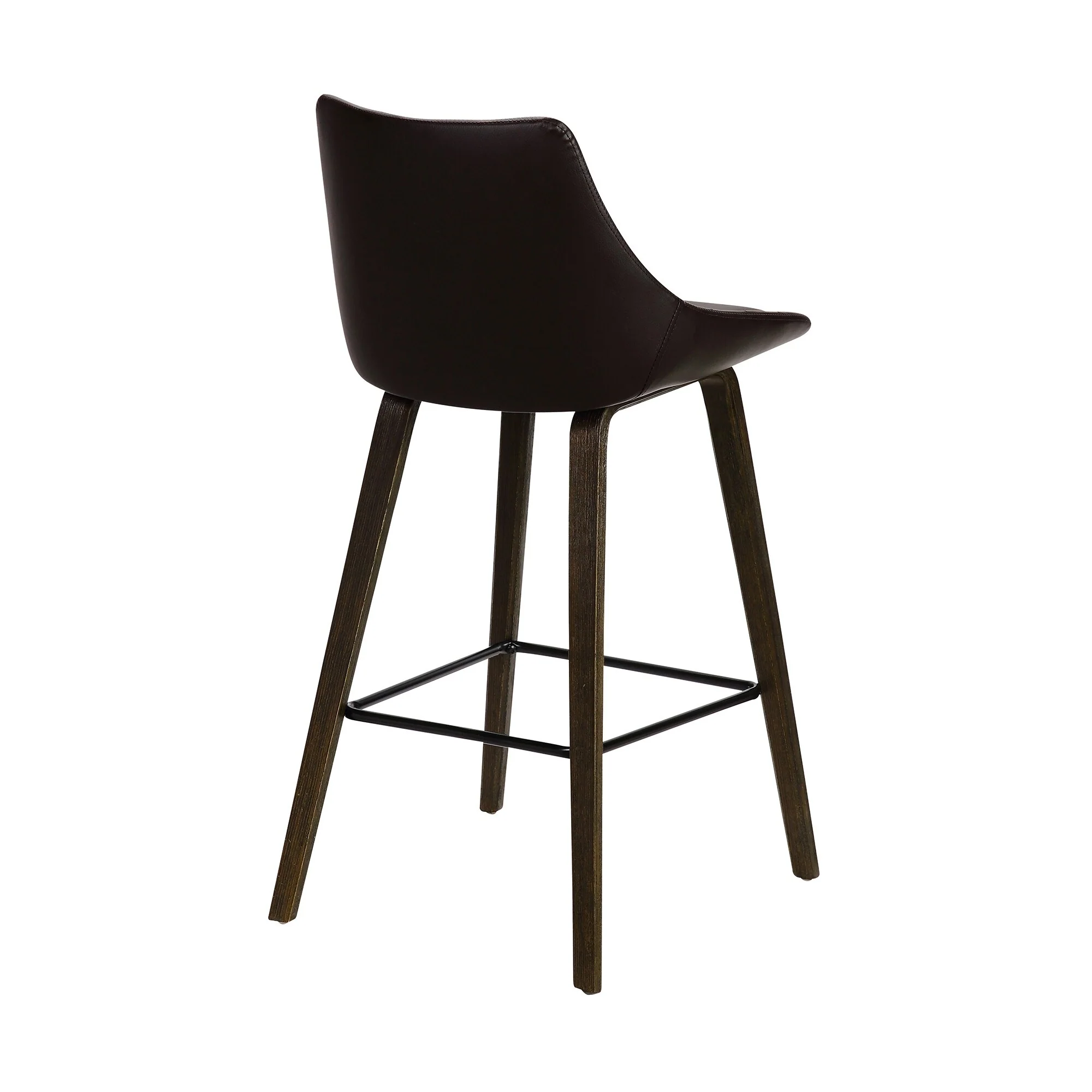 26 Brown Tufted Velvet Upholstered Bar Stool