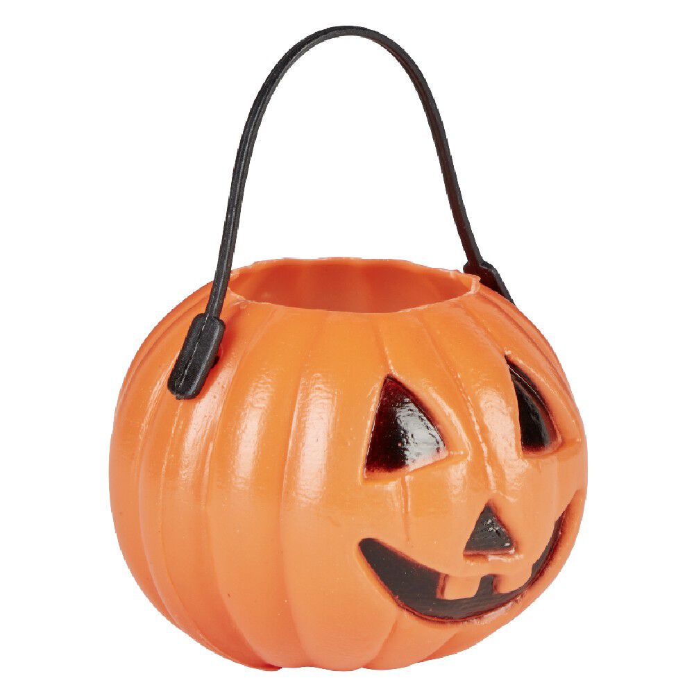 Mini seau à bonbon Halloween citrouille x6