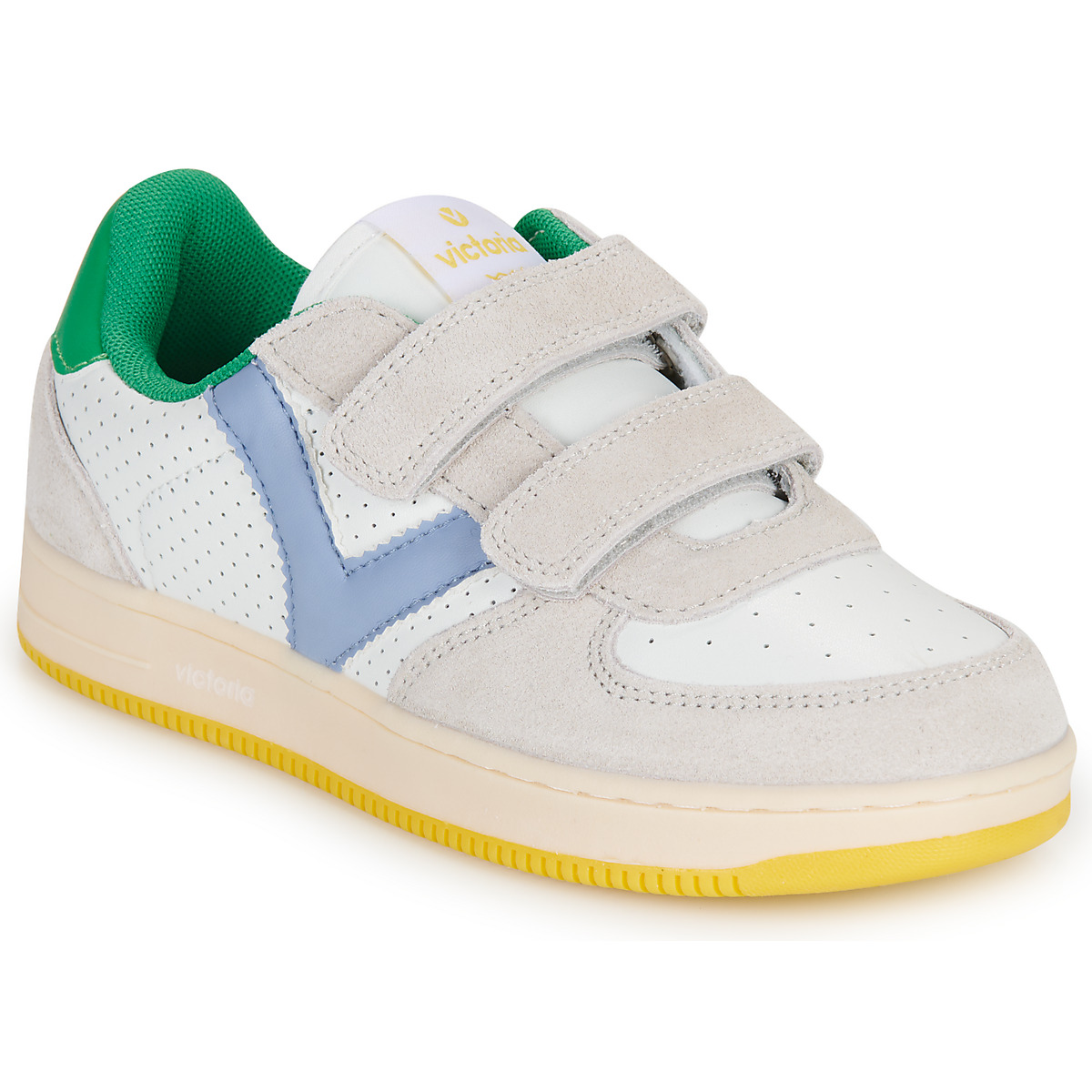 Victoria - TIEMPO TIRAS PICADO - White / Blue / Green