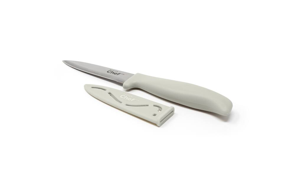 MASTER Chef Stainless Steel Paring Knife with Sheath, 3.5-in, Assorted Colours
