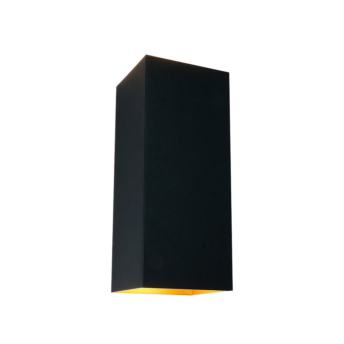 Artdelight wandlamp Dante - 2 lichts - 9 x 24  cm - zwart goud