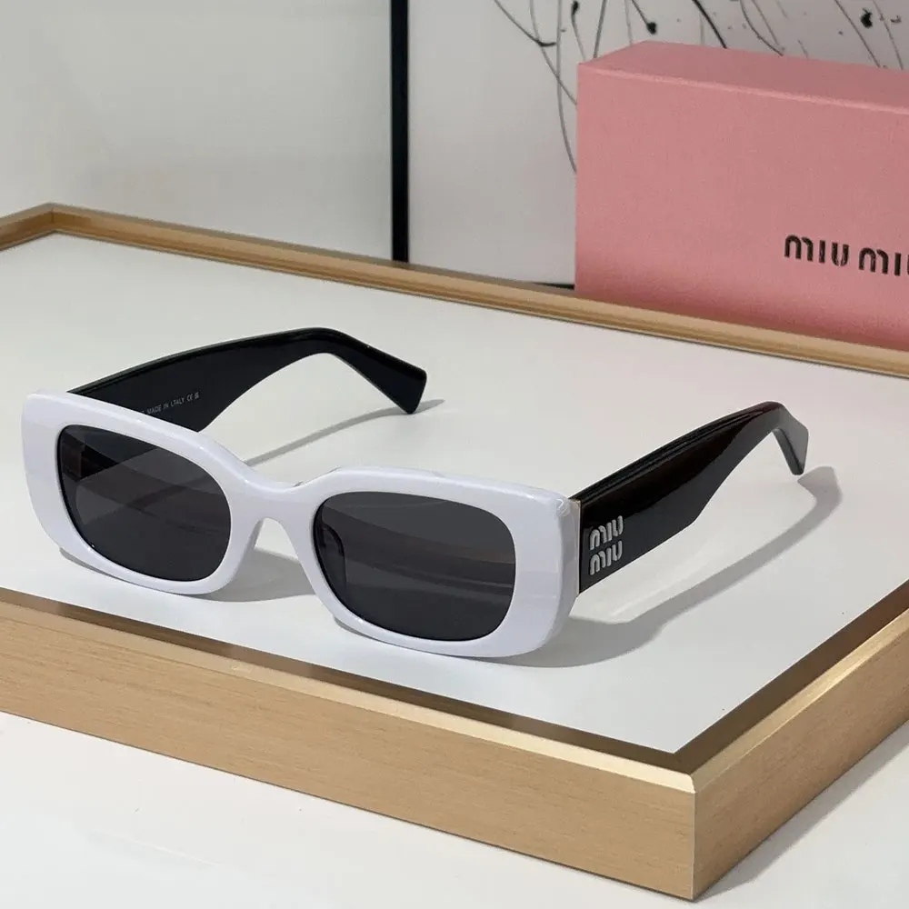 MIU MIU  Mirror leg Logo Cat eye Sunglasses
