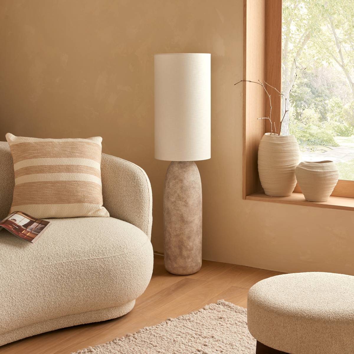 Floor Lamp Sector "Keyah" Grey, H.111 cm