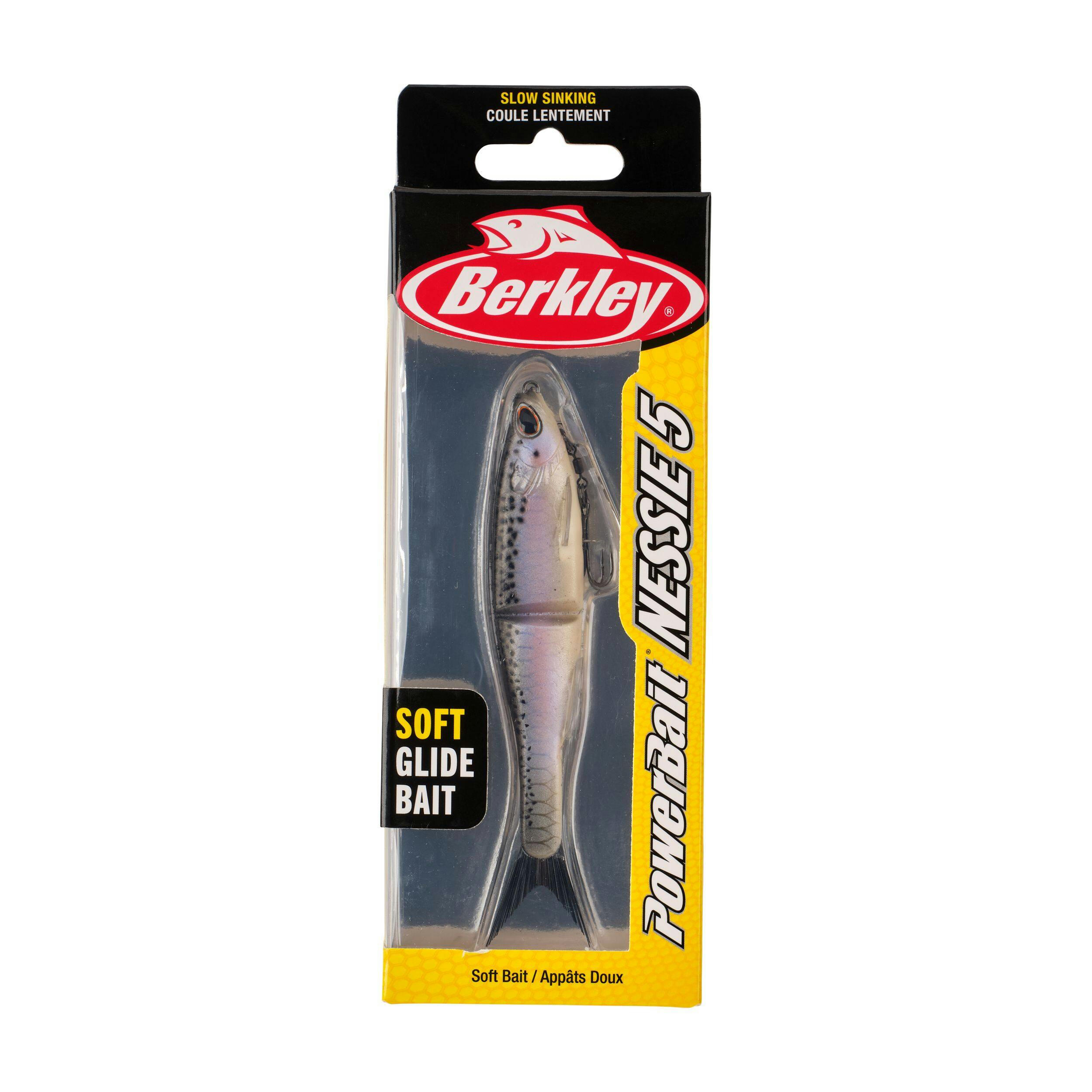Berkley PowerBait® Nessie Soft Glide Fishing Bait, Assorted Colours, 5-in