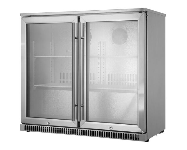 Ziegler & Brown Outdoor Bar Fridge - 2 Door Triple Glazed