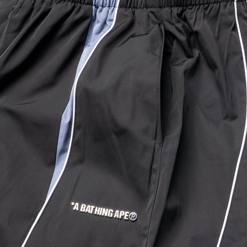 A Bathing Ape Logo Nylon Track Pants - Black